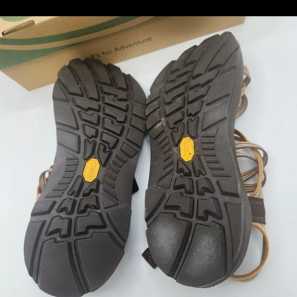 Chaco ZX2 Vibram Unaweep Striped Brown Sandals Trail Comfort Womens Size 10 - Picture 9 of 10